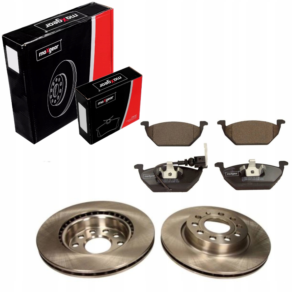 фото №1, Тормозные диски+ тормозные колодки перед vw golf v vi jetta iv