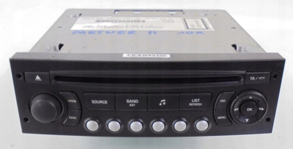 фото №1, Peugeot partner ii 10 r радиопроигрыватель радио cd