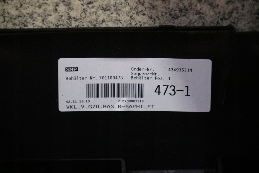 фото №10, Bmw 7 g70 i7 бампер перед передний цвет 475