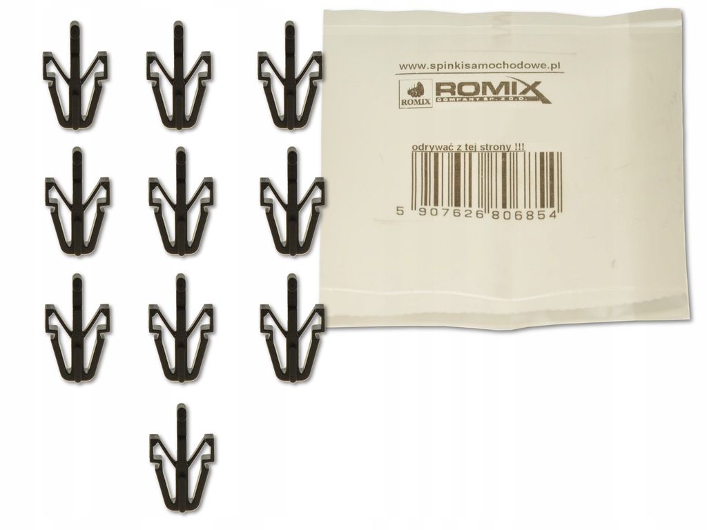 фото №1, Opel monterey 91-98 клипса клипса штифт 10szt romix