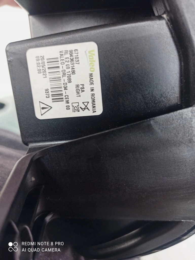 фото №5, Лампа правая дневная led drl citroen ds3 crossback