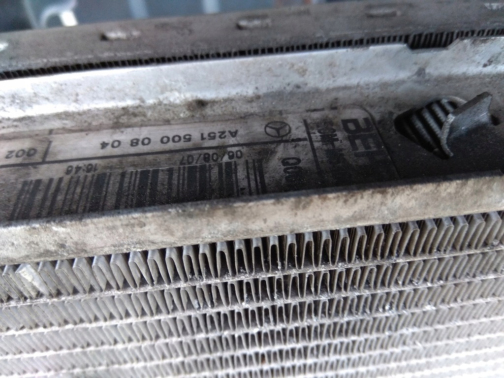 фото №8, Pas передний радиатор mercedes ml w164 2.8 3,0cdi