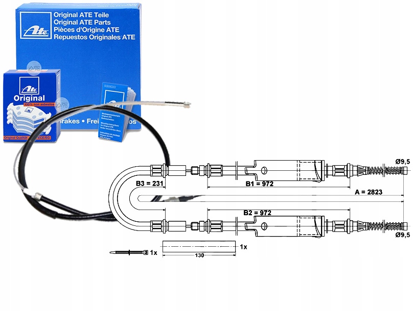 фото №1, Трос гальма ручного ford transit transit tourne
