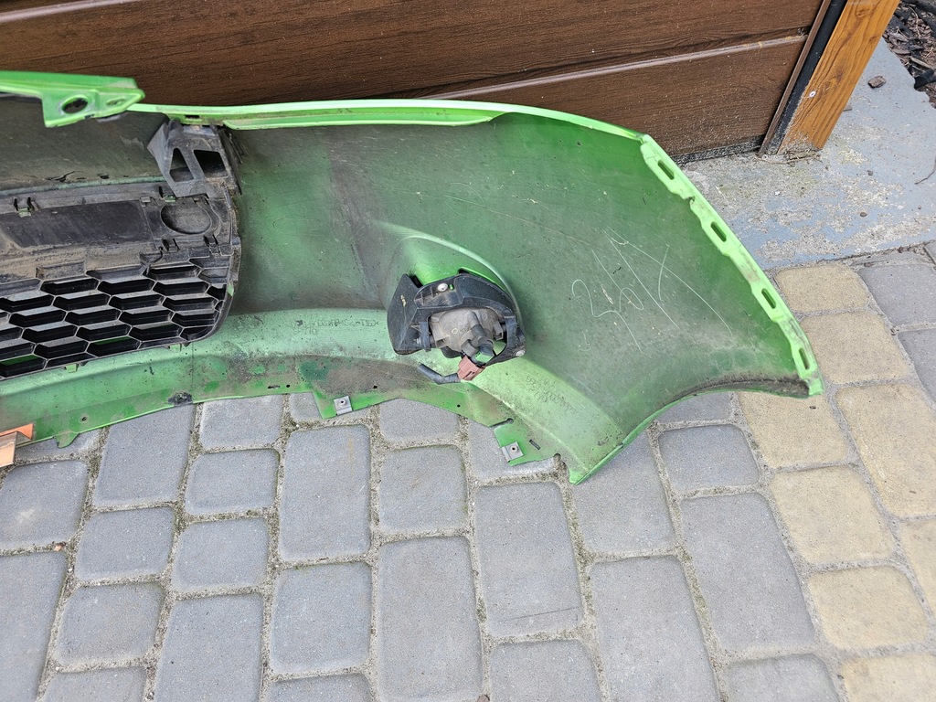 фото №14, Mazda 2 ii de бампер передній d651-50031 решітка радіатора зелений протитуманні фари 07-10r