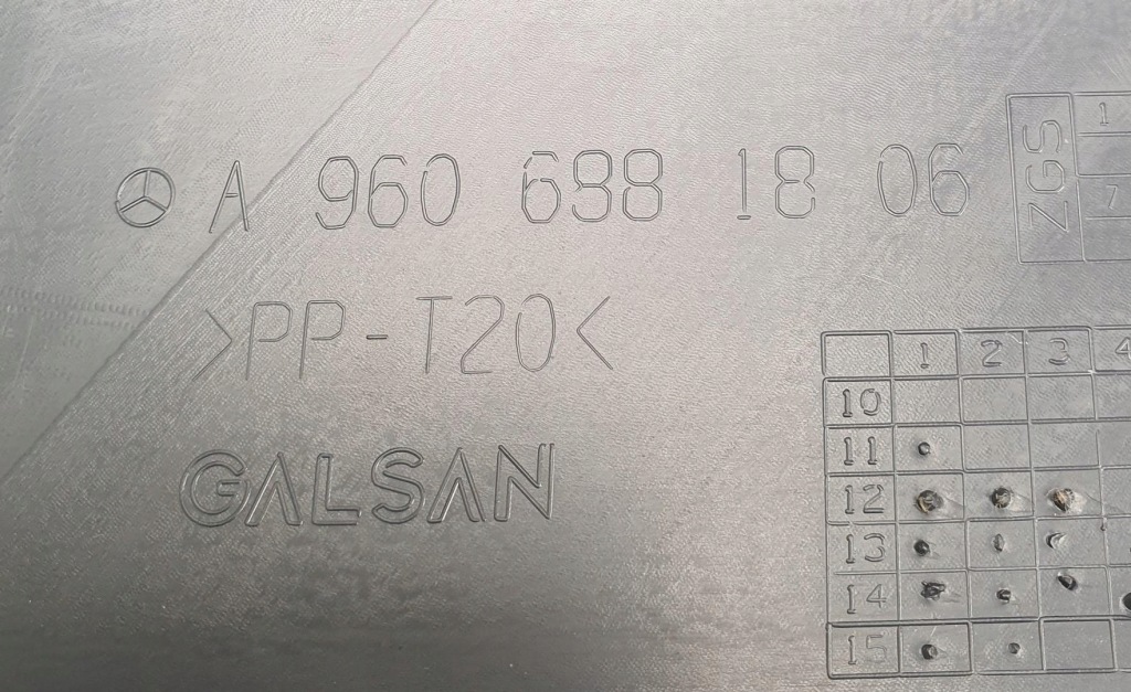 фото №4, Защита заглушка салона mercedes actros mp4 a9606981806