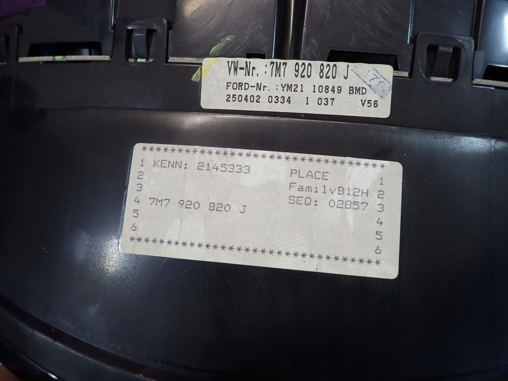 фото №7, Seat alhambra i счетчик приборы 7m7920820j