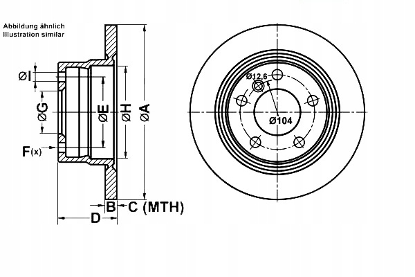 фото №10, Диск ham задня do bmw z4 2,0-2,5 02-08