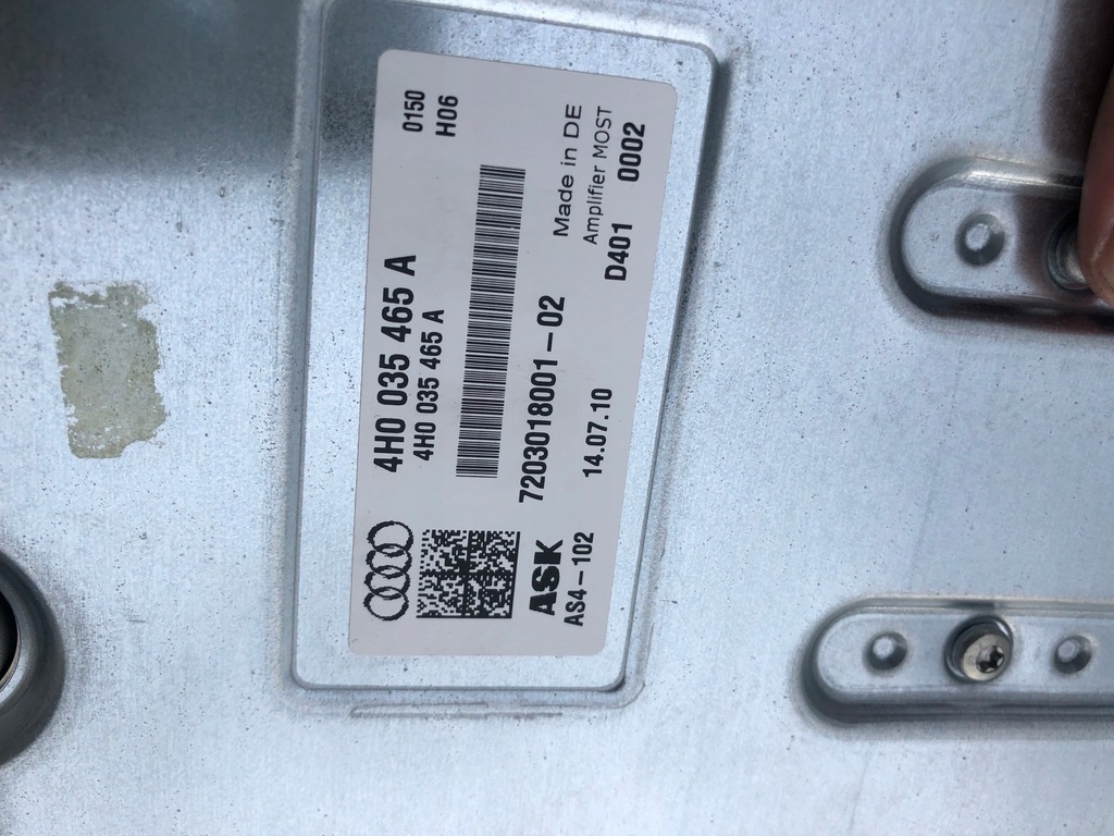 фото №13, Audi a8 s8 d4 4h krótkanagłośnienie bang&olufsen комплект монтаж