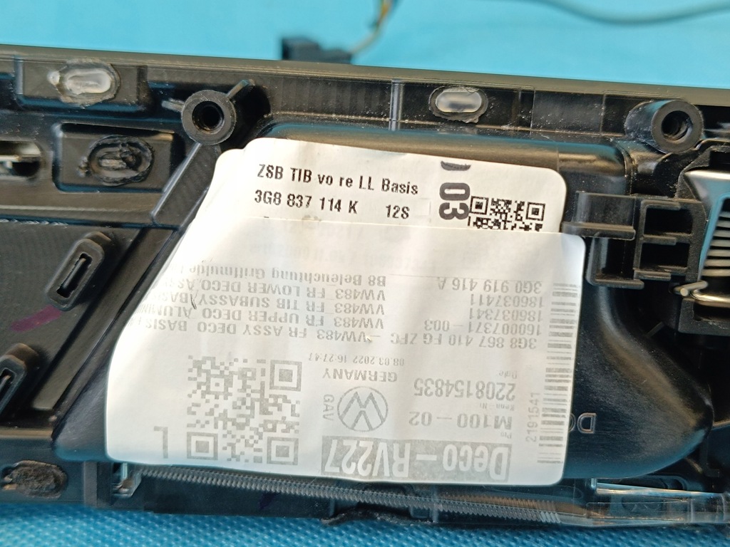 фото №11, Vw arteon shooting brake 1.4tsi 2022r молдинг dekor ручка дверь правый перед