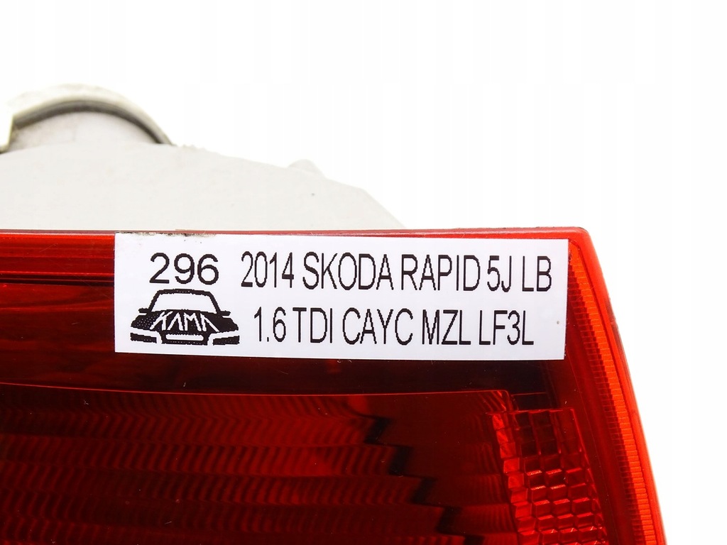 фото №9, Лампа левая левый перед передняя w крыло skoda rapid 5j lb 5jh945095 14r