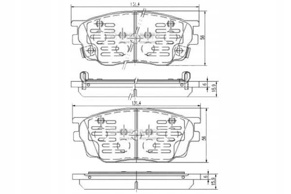 фото №1, Nipparts тормозные колодки тормозные mazda 6 1.8 gg