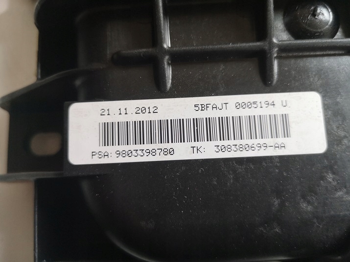 фото №5, Citroen ds5 подушки безопасности ремни датчик набор