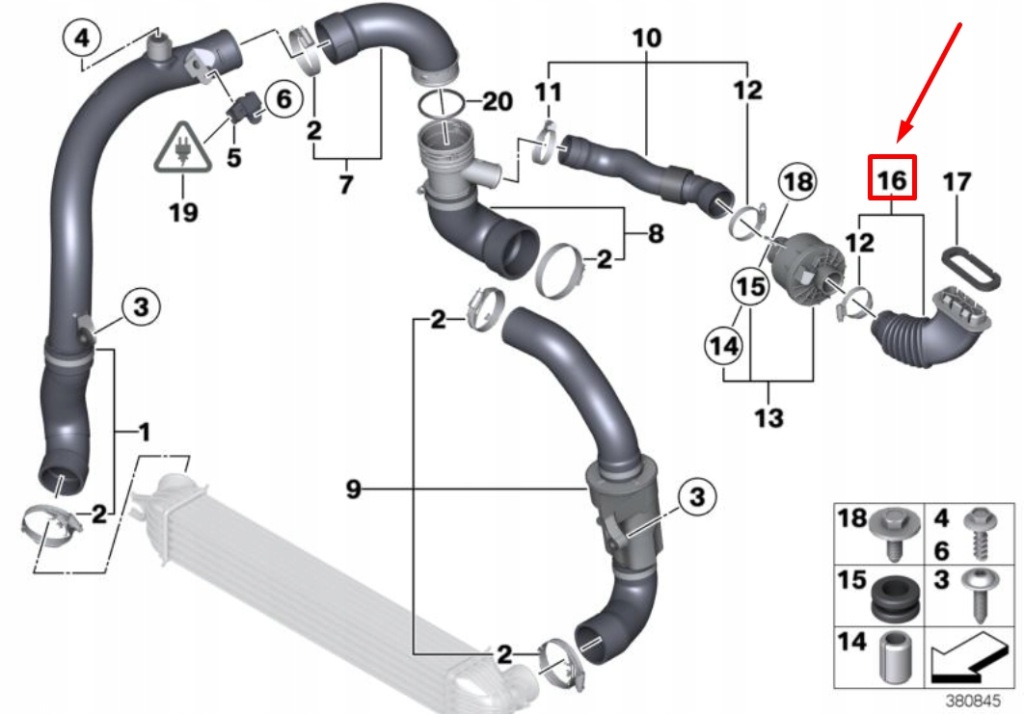 фото №8, Mini cooper s cooper r56 канал повітря короткий впуск 13742756043 оригінальний