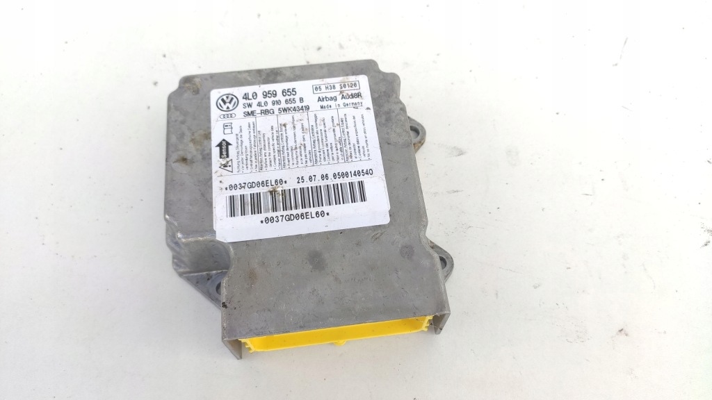 фото №1, Audi q7 4l датчик подушок модуль подушка безпеки 4l0959655