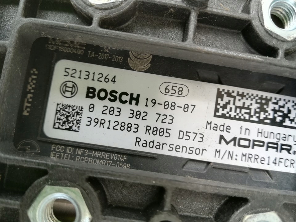 фото №4, Jeep renegade радар модуль датчик distronic 52131264 оригінал