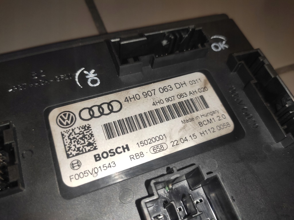 фото №9, Audi a7 4g 4g8 lift a6 c7 модуль комфорту блок керування bmc 4h0907063dh оригінал