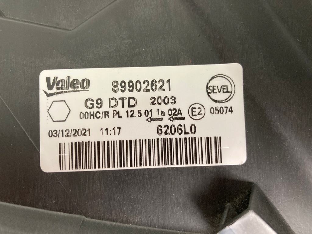 фото №8, Лампа правая передняя citroen jumpy fiat scudo peugeot expert