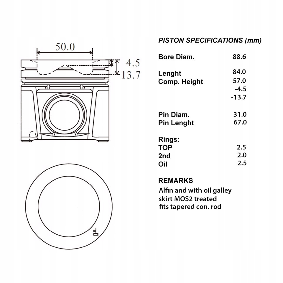 фото №1, Iap quality parts 100-08035 поршень