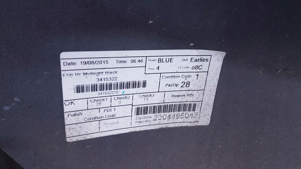 фото №10, Бампер задній mini cooper f56 midnight black