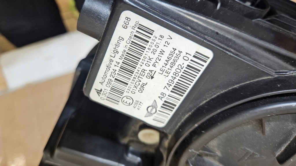 Лампа перед передня права mini f60 countryman full led 7494802-01 Оригінал