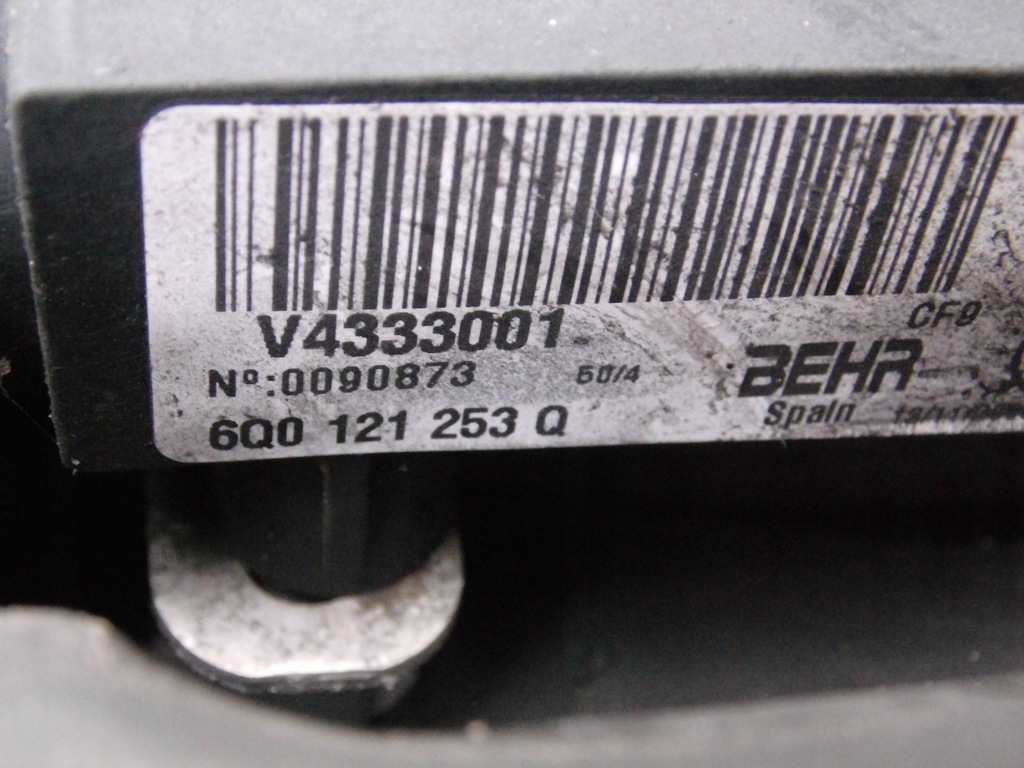 фото №11, Pas передній радіатор вентилятор skoda fabia ii roomster 1.2 12v 1.4tdi