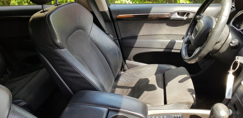 фото №8, Audi q7 4l перехідник 6 7 місць czarna alcantara