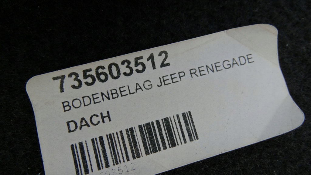 фото №6, Обшивка пол багажника 735603512 jeep renegade nowa