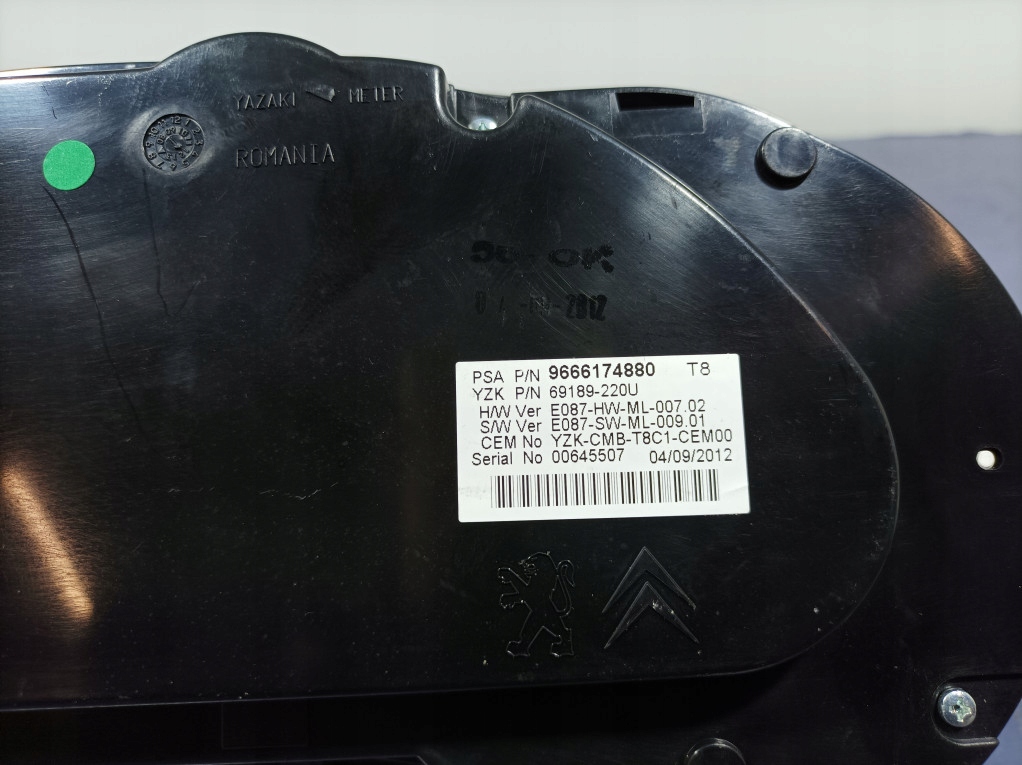 фото №5, Peugeot 3008 i 1.6 thp 156 km счетчик приборы eu 9666174880