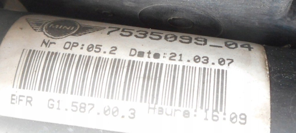 Mini cooper r56 1.4 1.6 b радіатор вентилятор ремінь передній Зі Шроту