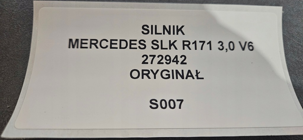 фото №9, Двигатель mercedes slk r171 3.0 v6 оригинал 272942