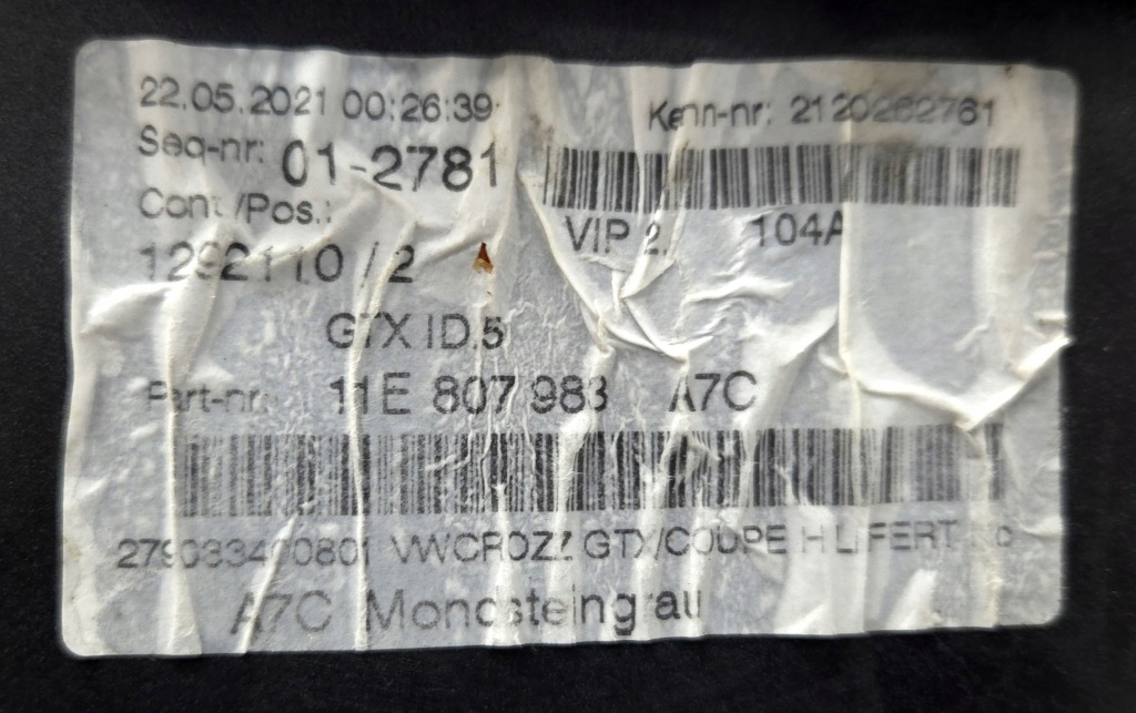 фото №14, Бампер задня задній pdc vw id4 id 4 gtx 11e807983 la7c