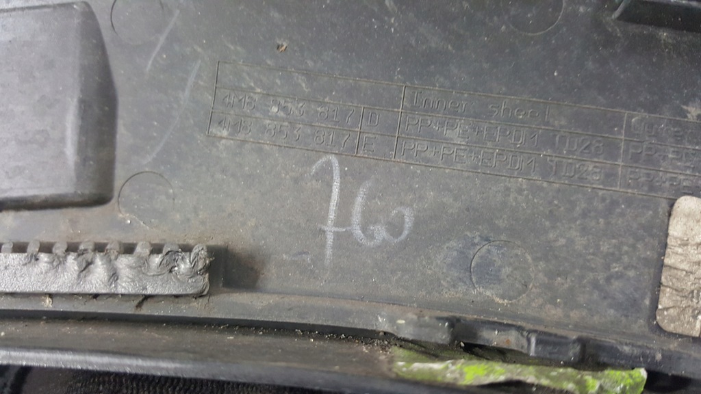 фото №13, Молдинг крила лівий задня audi q8 4m8853817e демонтаж