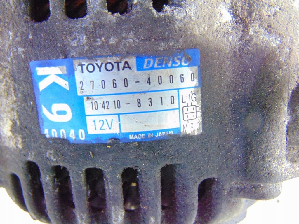 фото №5, Генератор toyota iq 1.0 vvti 27060-40060