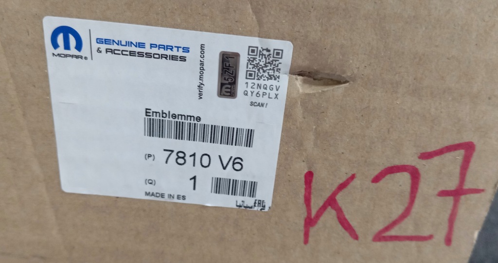 фото №10, Молдинг бампера перед передний citroen berlingo 9681808977 хром nowa оригинальный номер