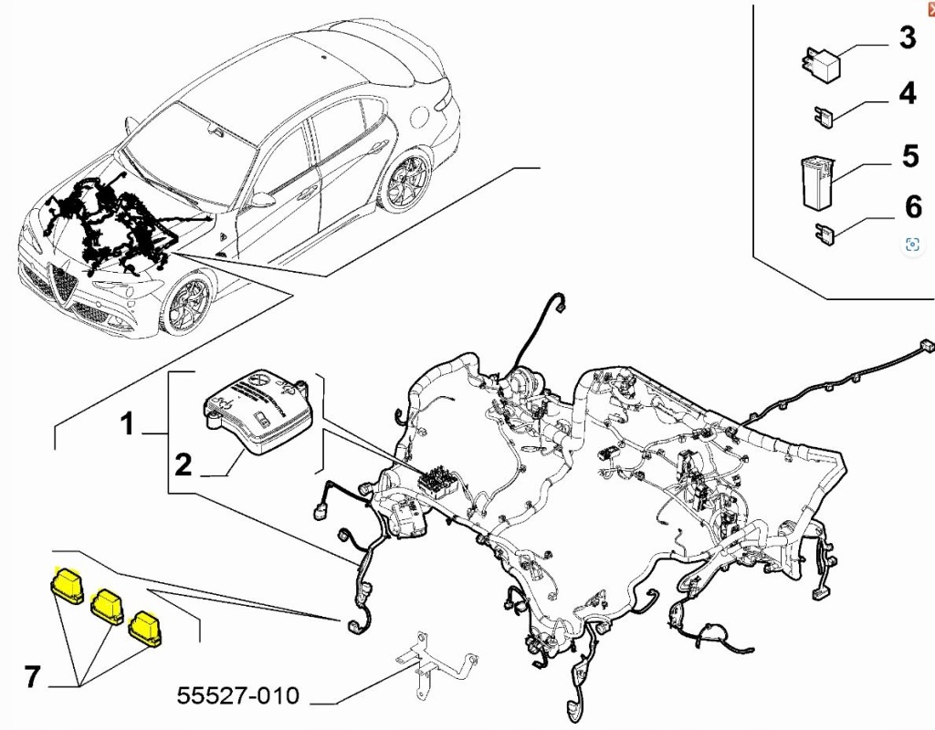 фото №5, Крышка предохранителей alfa romeo giulia