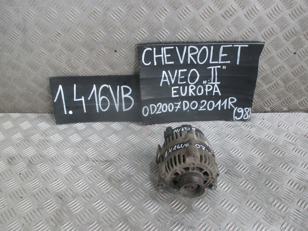 фото №8, Генератор chevrolet aveo 07-11 1.4 b 16v