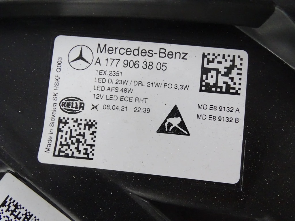 фото №8, Лампа mercedes a-klasa w177 оригінальний номер a1779063805