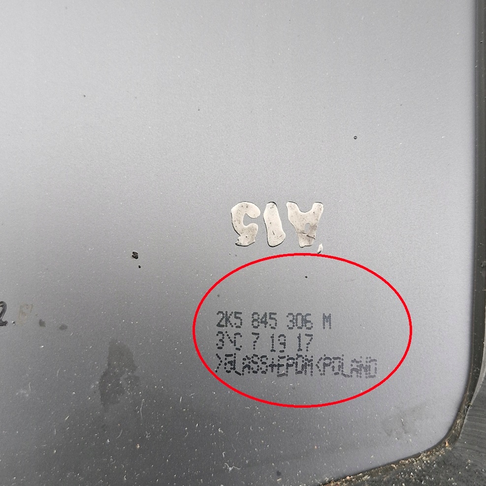 фото №4, Vw caddy lift iv стекло дверь задняя задняя правая 2017 r 2k5845306m