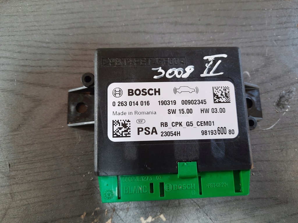 фото №1, Peugeot 3008 ii модуль блок управления pdc
