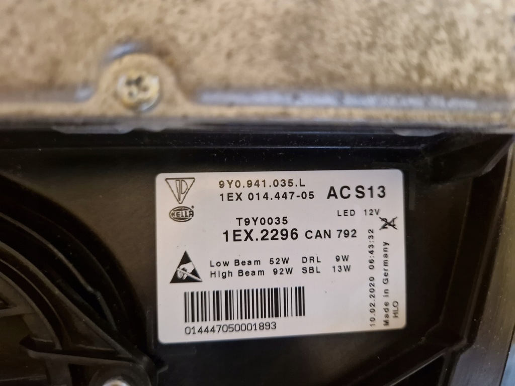 фото №9, Лампи передні перед porsche cayenne iii 9y 9y0 9y3 matrix europa повний