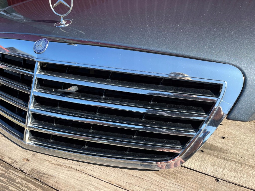 фото №6, Mercedes w221 przedlift решётка радиатора оригинал хороший состояние