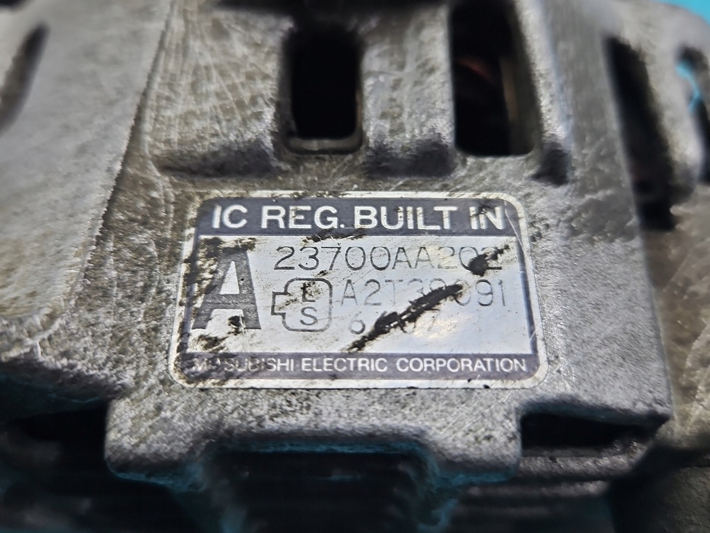 фото №6, Генератор subaru impreza i gc 23700aa202 a2t39091 2.0 boxer