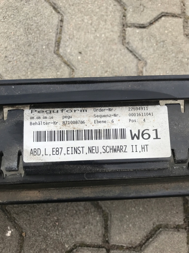 фото №3, Молдинг поріг ліва bmw 1 e87