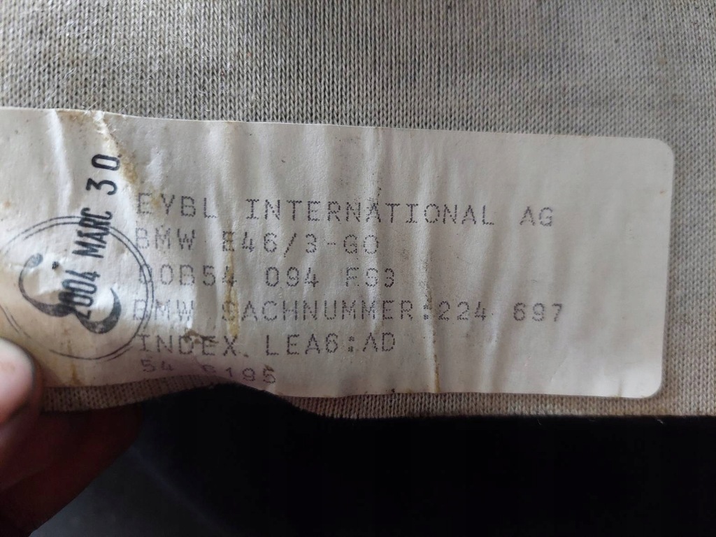 фото №9, Сиденья комплект левый правый заднее сиденье задняя bmw e46 touring