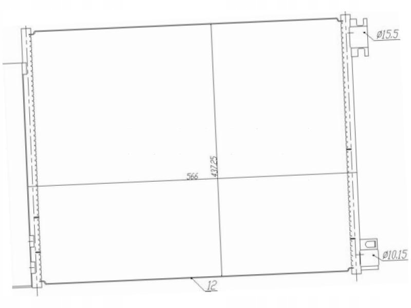 фото №2, Конденсатор кондиціонера renault grand scenic iv 1.2-1.6 16-