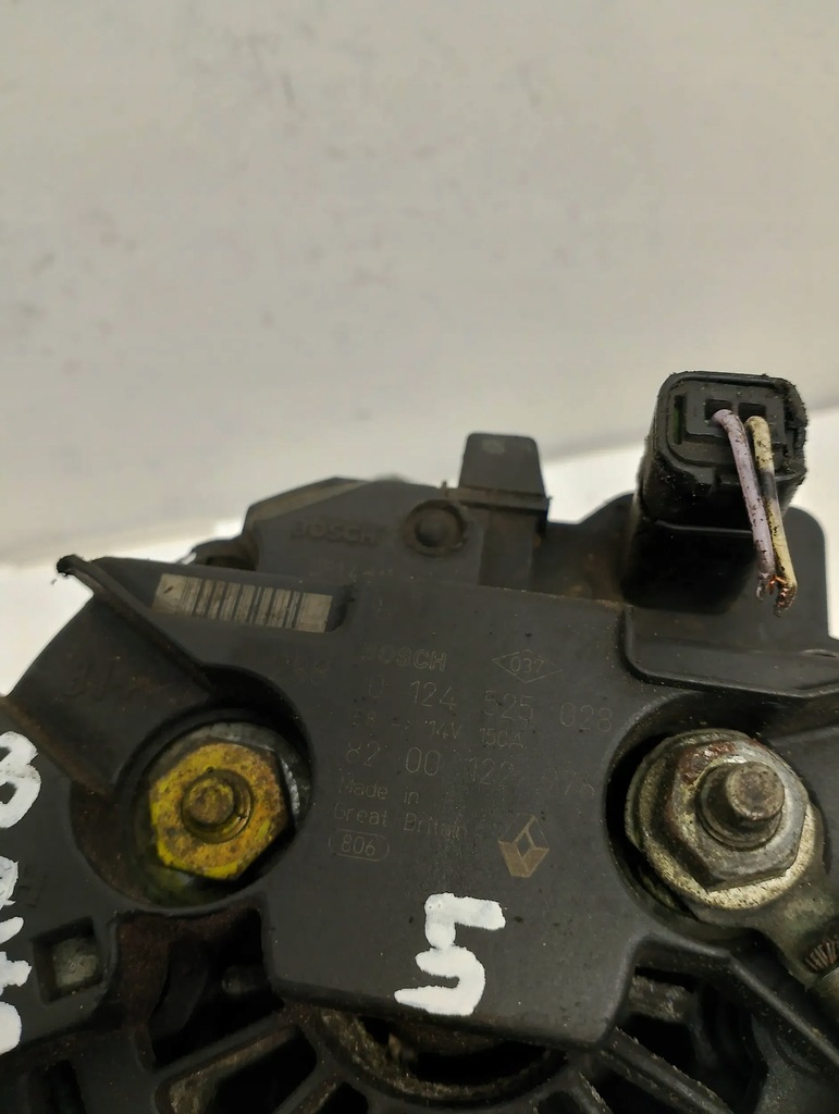 фото №3, Генератор renault scenic 2 ii 0124525028