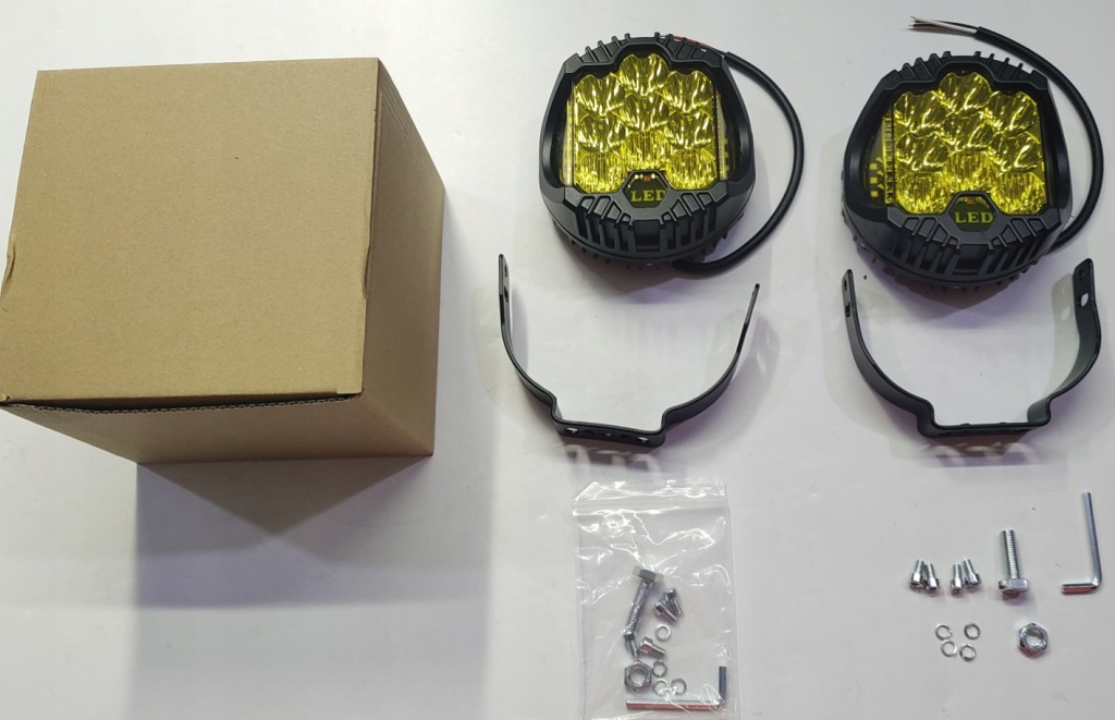 фото №11, 2x 75w автомобіль лампа робоча протитуманна led фари 12v/24v 5 cali