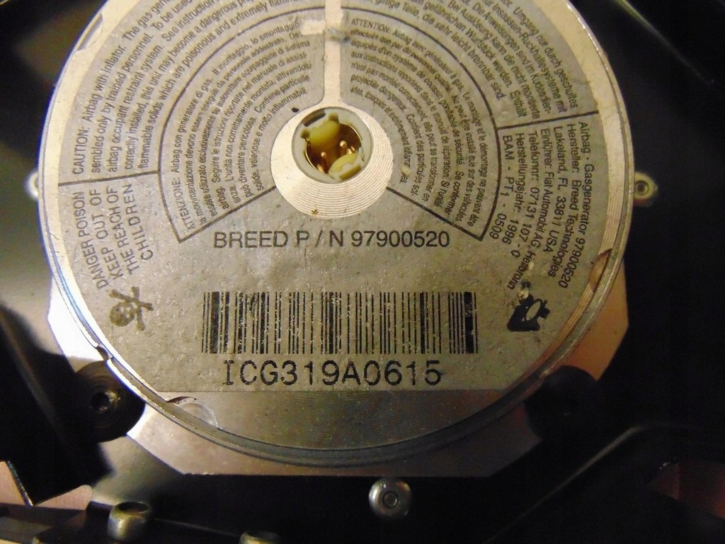 фото №8, Подушка подушка безпеки водія fiat ducato ii 1994-2001