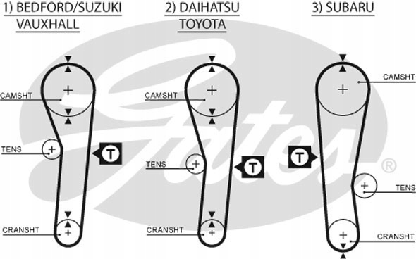 Ремень распределительного вала daihatsu suzuki toyota 8 Цена