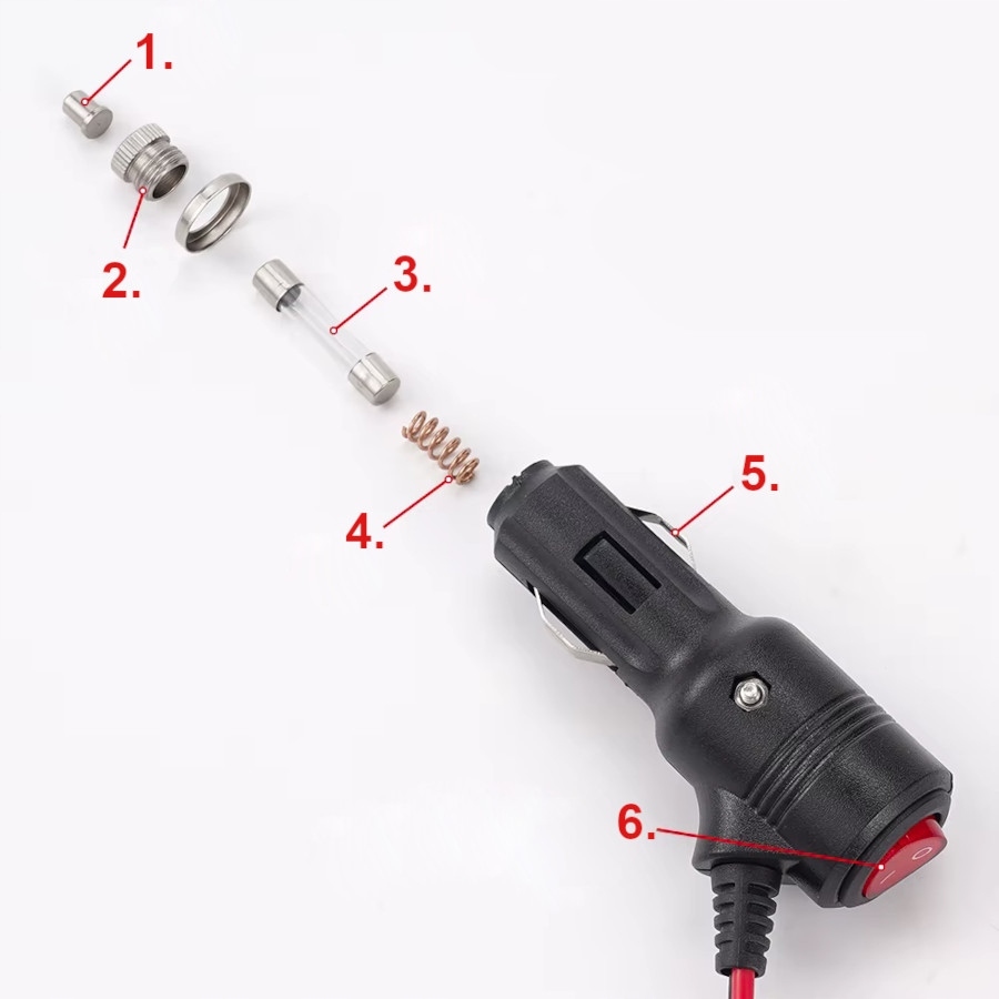 фото №7, Przedłużacz разъём прикуривателя 4m 15a с выключатель штекер разъём solidny